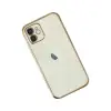 Apple İphone 12 Kılıf Razer Lensli Silikon - Gold