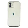 Apple İphone 12 Kılıf Razer Lensli Silikon - Gümüş