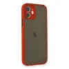 Apple İphone 12 Mini Kılıf Montreal Silikon Kapak - Kırmızı