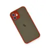 Apple İphone 12 Mini Kılıf Montreal Silikon Kapak - Kırmızı