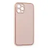 Apple İphone 12 Pro Kılıf Coco Deri Silikon Kapak - Pembe