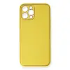 Apple İphone 12 Pro Kılıf Coco Deri Silikon Kapak - Sarı