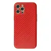 Apple İphone 12 Pro Kılıf Coco Karbon Silikon - Kırmızı