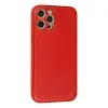 Apple İphone 12 Pro Kılıf Coco Karbon Silikon - Kırmızı
