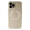 Apple İphone 12 Pro Kılıf Jack Magneticsafe Lens Silikon - Gold