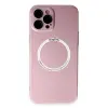 Apple İphone 12 Pro Kılıf Jack Magneticsafe Lens Silikon - Rose Gold
