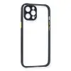 Apple İphone 12 Pro Kılıf Miami Şeffaf Silikon - Lacivert