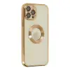 Apple İphone 12 Pro Kılıf Slot Silikon - Gold