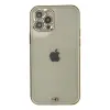 Apple İphone 12 Pro Max Kılıf Liva Taşlı Silikon - Beyaz