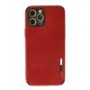 Apple İphone 12 Pro Max Kılıf Loop Deri Silikon - Kırmızı