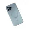 Apple İphone 12 Pro Max Kılıf Moshi Lens Magneticsafe Silikon - Sierra Blue