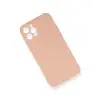 Apple İphone 12 Pro Max Kılıf Nano İçi Kadife Silikon - Pudra