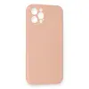 Apple İphone 12 Pro Max Kılıf Nano İçi Kadife Silikon - Pudra