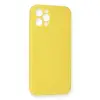 Apple İphone 12 Pro Max Kılıf Nano İçi Kadife Silikon - Sarı