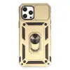 Apple İphone 12 Pro Max Kılıf Pars Lens Yüzüklü Silikon - Gold