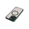 Apple İphone 12 Pro Max Kılıf Prag Magneticsafe Kapak - Koyu Yeşil