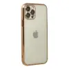 Apple İphone 12 Pro Max Kılıf Razer Lensli Silikon - Gold