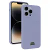 Apple İphone 13 Pro Kılıf Kelvin Kartvizitli Silikon - Lila