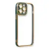 Apple İphone 13 Pro Kılıf Liva Lens Silikon - Yeşil