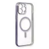 Apple İphone 13 Pro Kılıf Magneticsafe Lazer Silikon - Mor