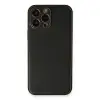 Apple İphone 13 Pro Max Kılıf Coco Deri Silikon Kapak - Siyah