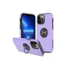 Apple İphone 13 Pro Max Kılıf Elit Yüzüklü Kapak - Mor