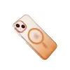 Apple İphone 14 Glossy Magsafe Kapak - Turuncu