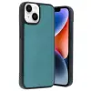 Apple İphone 14 Kılıf Aras Deri Kapak - Açık Yeşil