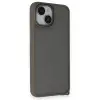 Apple İphone 14 Kılıf Elegant Kapak - Titan Gri