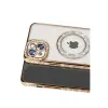 Apple İphone 14 Kılıf Joke Simli Magneticsafe Kılıf - Gold