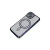 Apple İphone 14 Kılıf Joke Simli Magneticsafe Kılıf - Lacivert