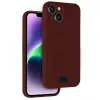 Apple İphone 14 Kılıf Kelvin Kartvizitli Silikon - Bordo
