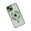 Apple İphone 14 Kılıf Kross Magneticsafe Kapak - Koyu Yeşil