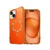 Apple İphone 14 Live Diamond Magsafe Kapak - Turuncu