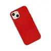 Apple İphone 14 Plus Kılıf Asya Deri Silikon - Kırmızı