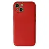 Apple İphone 14 Plus Kılıf Coco Deri Silikon Kapak - Kırmızı