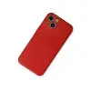 Apple İphone 14 Plus Kılıf Coco Deri Silikon Kapak - Kırmızı