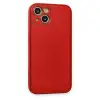 Apple İphone 14 Plus Kılıf Coco Deri Silikon Kapak - Kırmızı