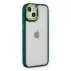 Apple İphone 14 Plus Kılıf Dora Kapak - Haki Yeşil