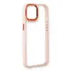 Apple İphone 14 Plus Kılıf Dora Kapak - Pudra