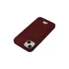 Apple İphone 14 Plus Kılıf Kelvin Kartvizitli Silikon - Bordo