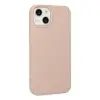 Apple İphone 14 Plus Kılıf Nano İçi Kadife Silikon - Pudra