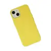 Apple İphone 14 Plus Kılıf Nano İçi Kadife Silikon - Sarı