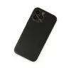Apple İphone 14 Pro Kılıf Coco Deri Silikon Kapak - Siyah