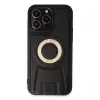 Apple İphone 14 Pro Kılıf Merkür Magneticsafe Standlı Kapak - Siyah