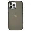 Apple İphone 14 Pro Kılıf Pc Sert Şeffaf Kapak - Siyah