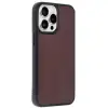 Apple İphone 14 Pro Max Kılıf Aras Deri Kapak - Bordo