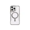 Apple İphone 14 Pro Max Kılıf Boyi Magsafe Silikon Kapak - Gümüş