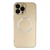 Apple İphone 14 Pro Max Kılıf Jack Magneticsafe Lens Silikon - Gold