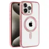 Apple İphone 14 Pro Max Kılıf Kronos Magsafe Kapak - Rose Gold